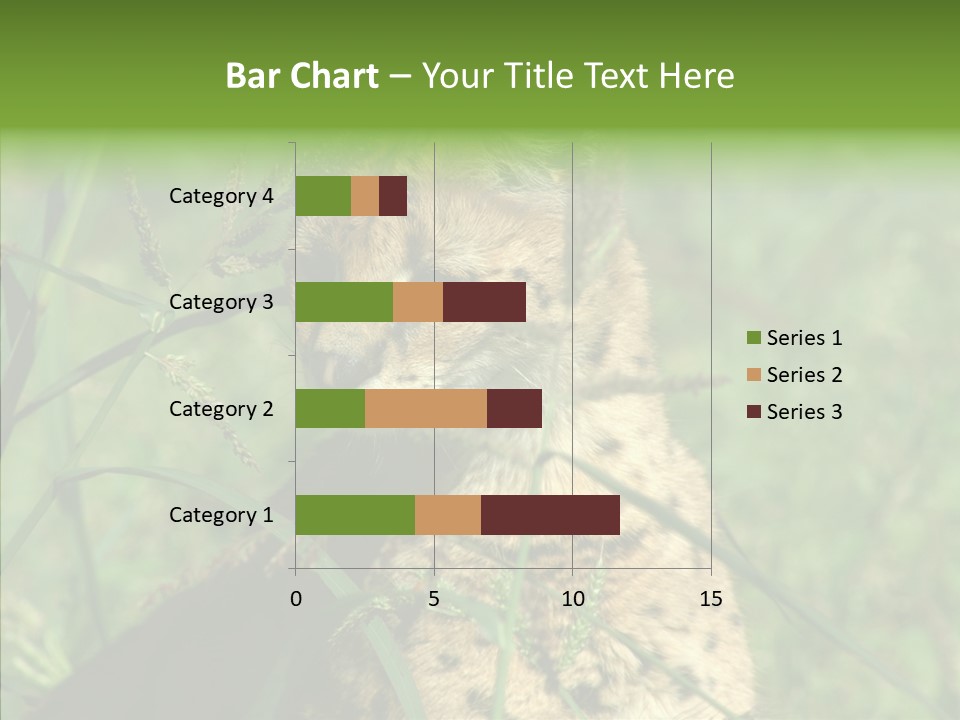 Felidae Green Leptailurus Serval PowerPoint Template