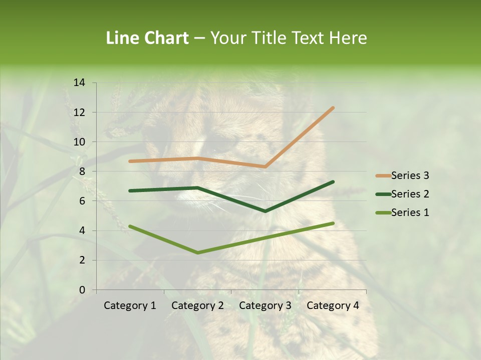 Felidae Green Leptailurus Serval PowerPoint Template