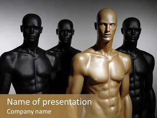 Close Up Plastic Person PowerPoint Template