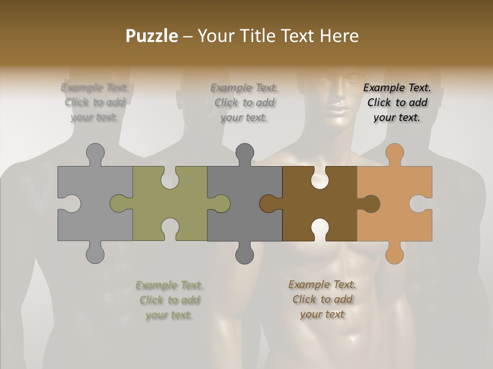 Close Up Plastic Person PowerPoint Template