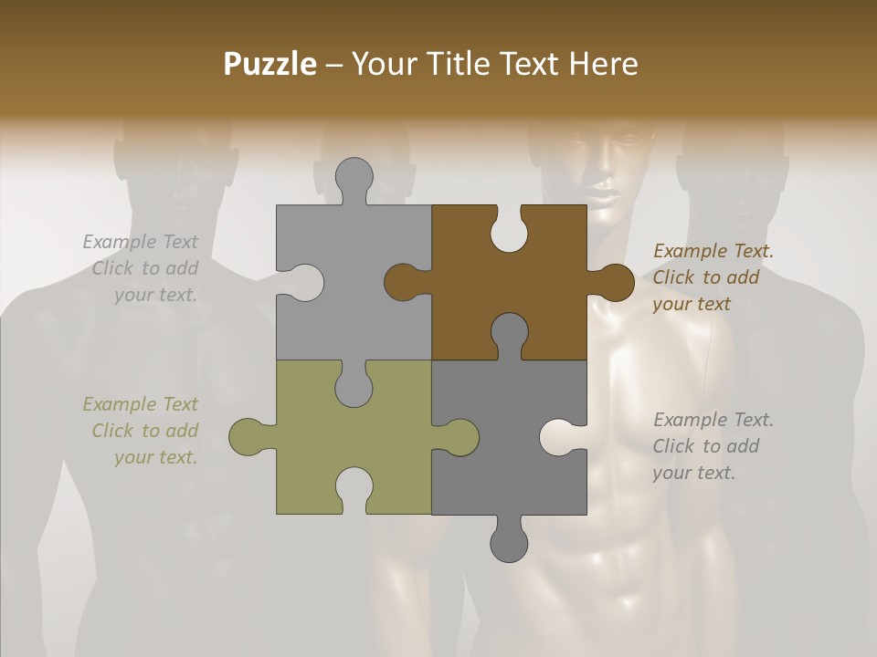 Close Up Plastic Person PowerPoint Template