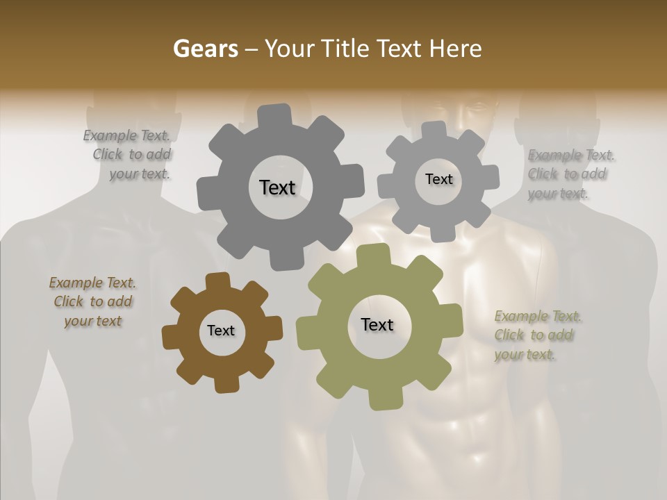 Close Up Plastic Person PowerPoint Template