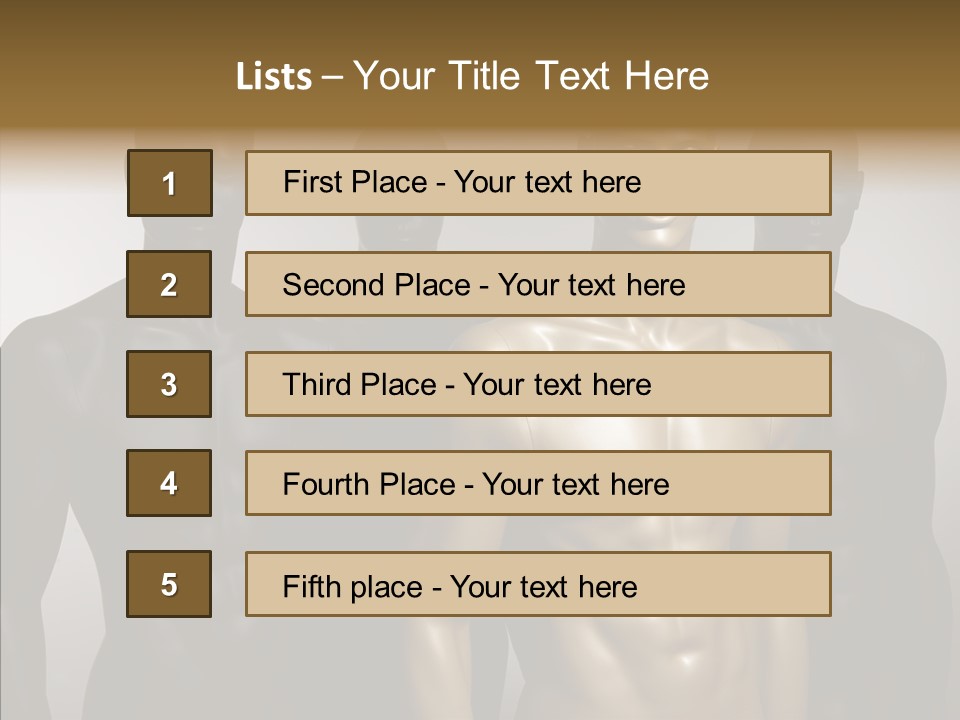 Close Up Plastic Person PowerPoint Template