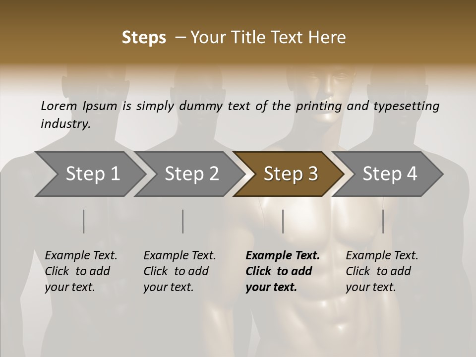 Close Up Plastic Person PowerPoint Template