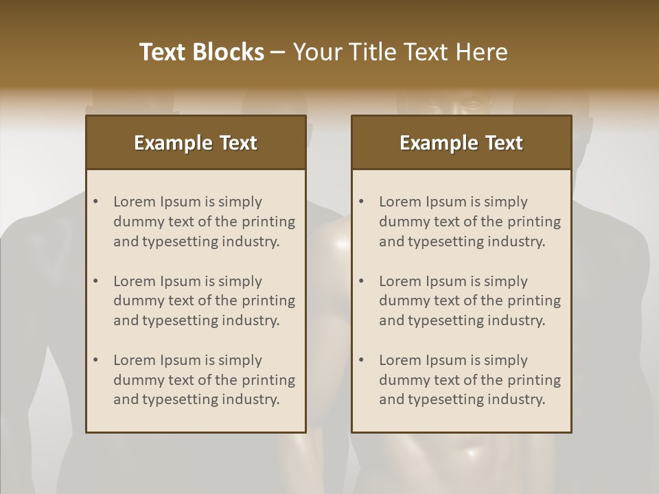 Close Up Plastic Person PowerPoint Template
