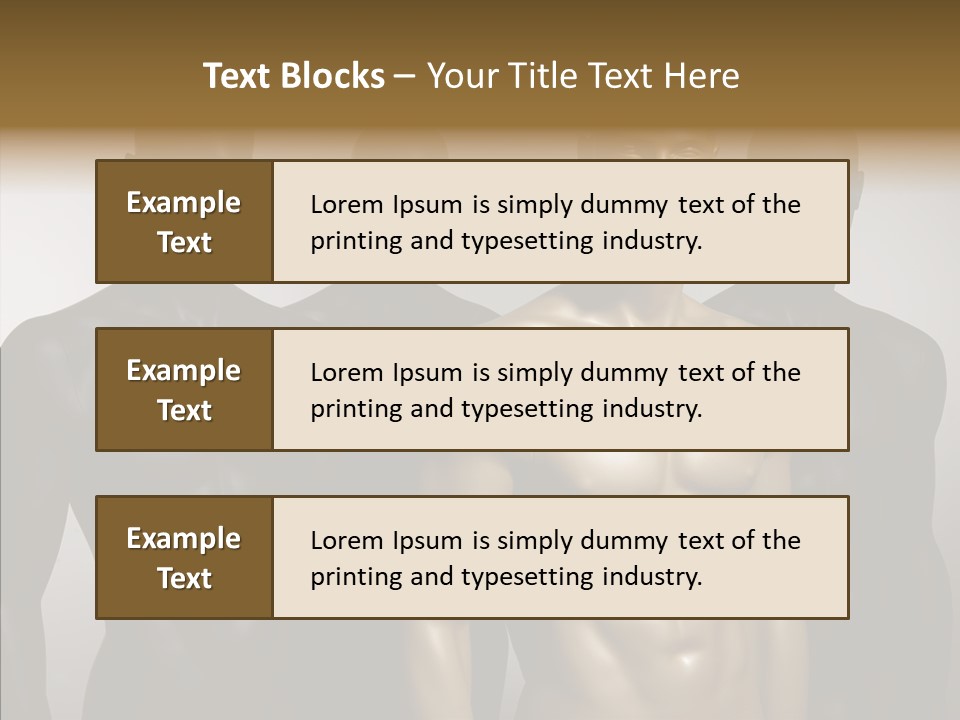 Close Up Plastic Person PowerPoint Template