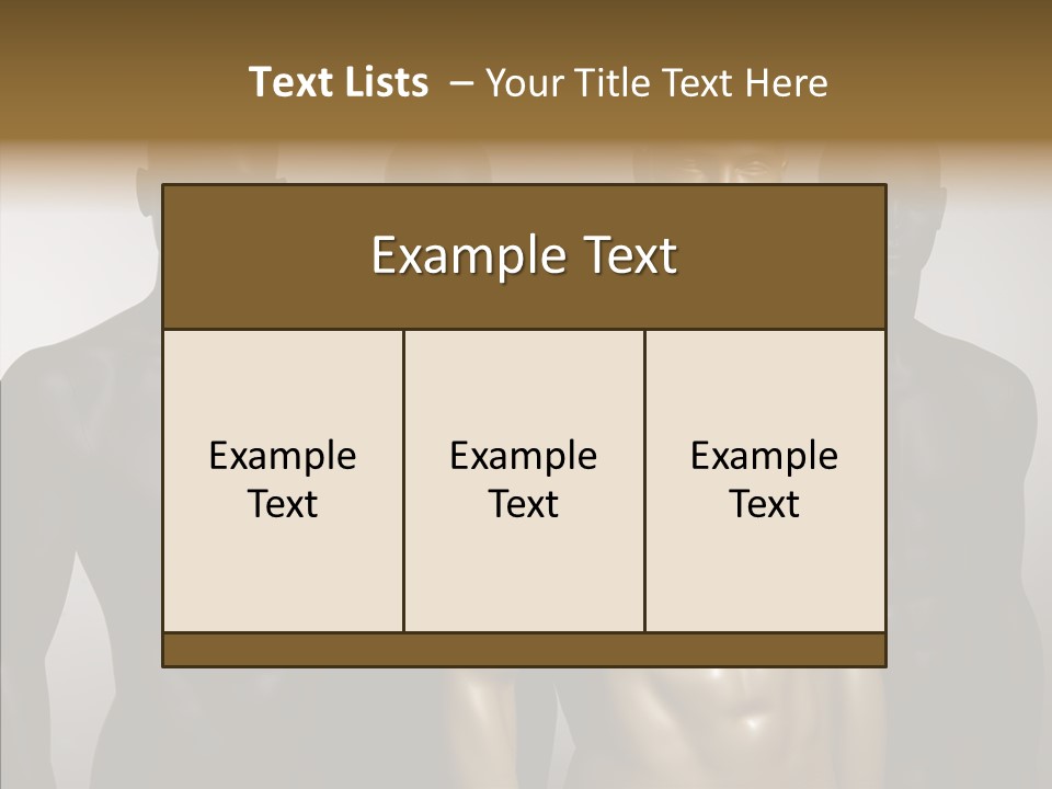 Close Up Plastic Person PowerPoint Template