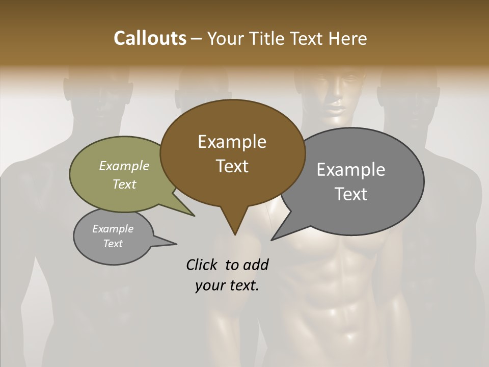 Close Up Plastic Person PowerPoint Template