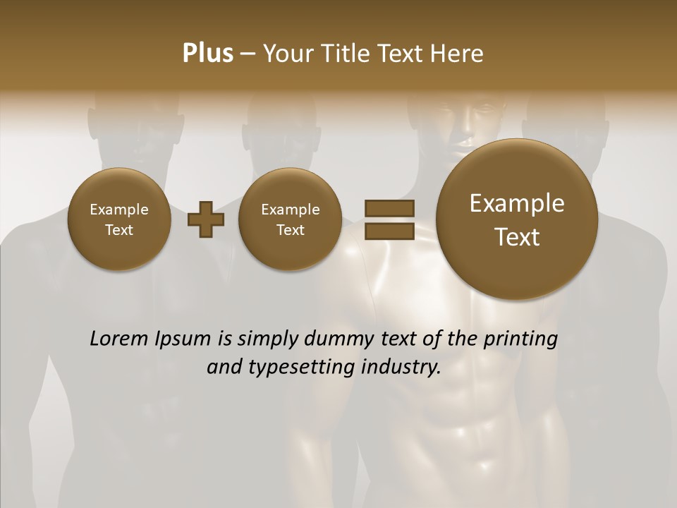 Close Up Plastic Person PowerPoint Template