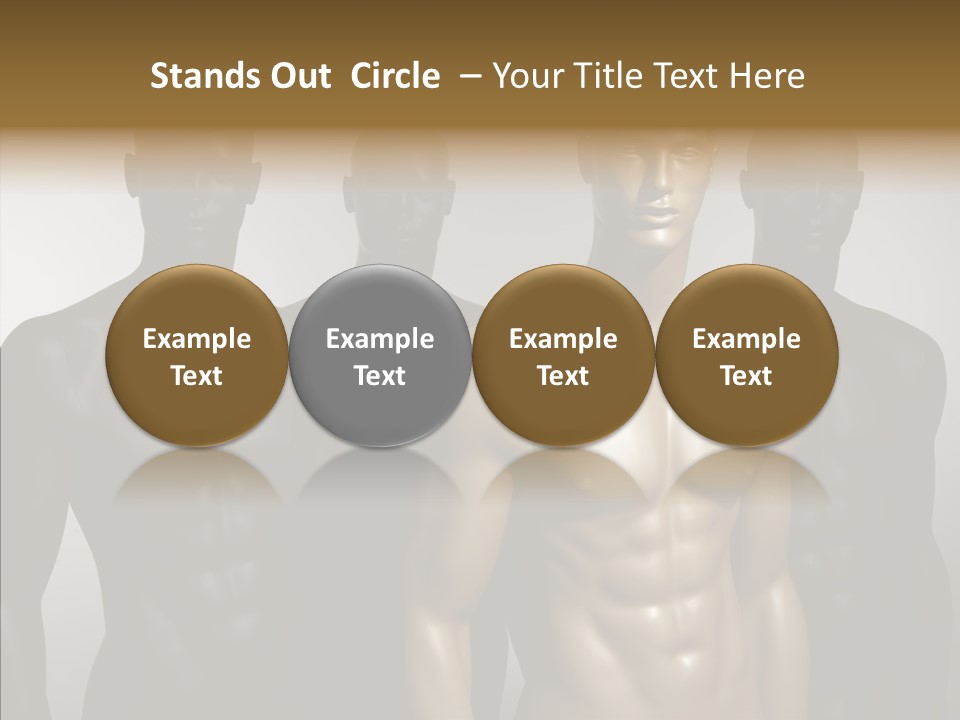 Close Up Plastic Person PowerPoint Template