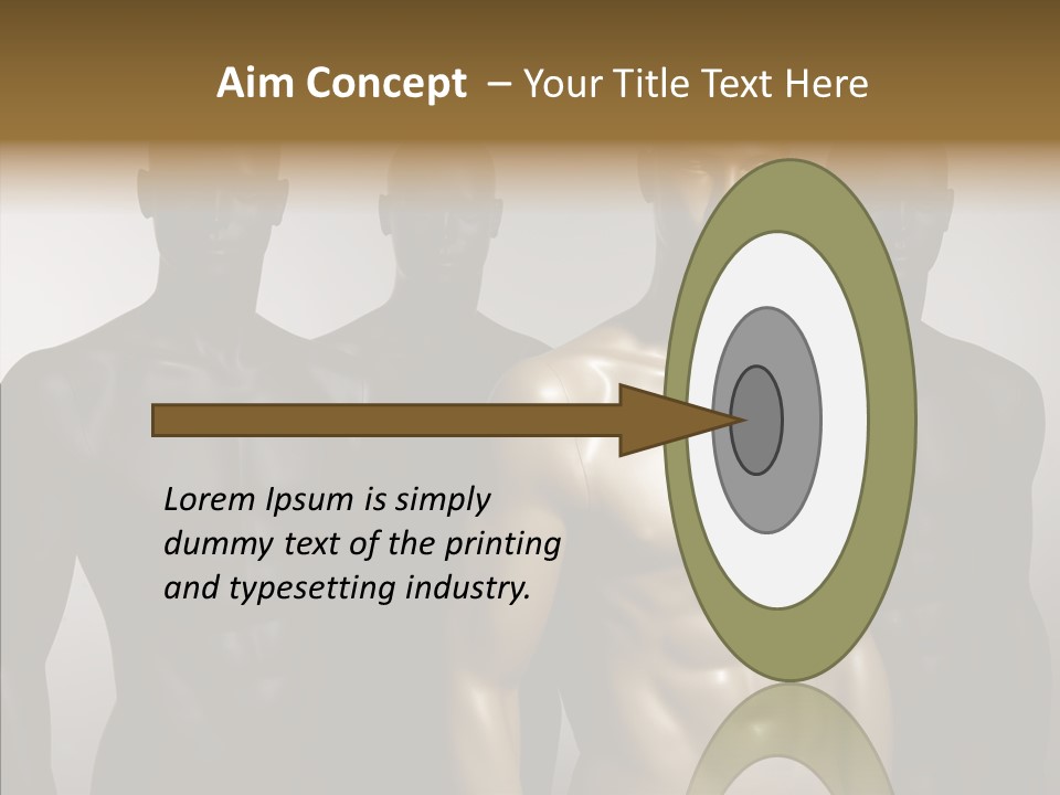 Close Up Plastic Person PowerPoint Template