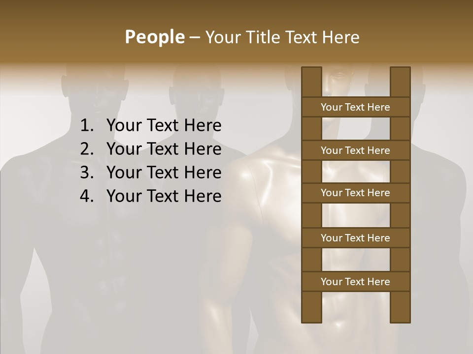 Close Up Plastic Person PowerPoint Template