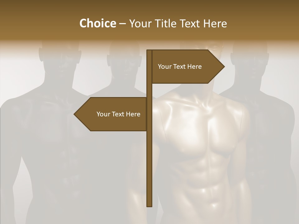 Close Up Plastic Person PowerPoint Template