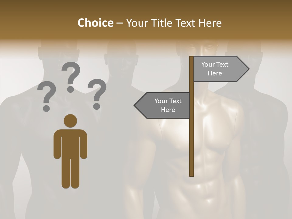 Close Up Plastic Person PowerPoint Template