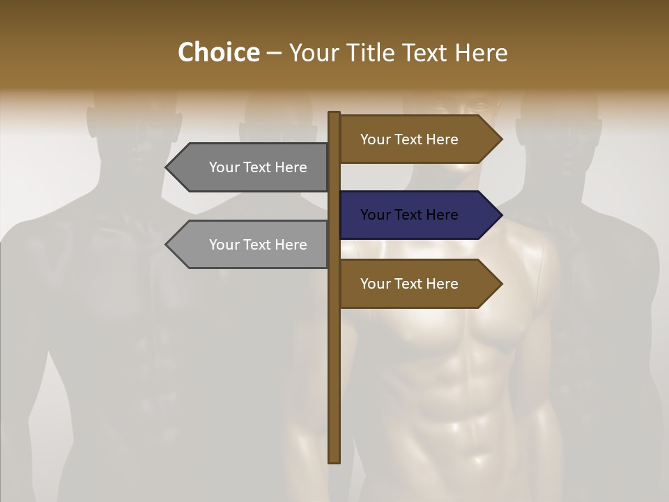 Close Up Plastic Person PowerPoint Template