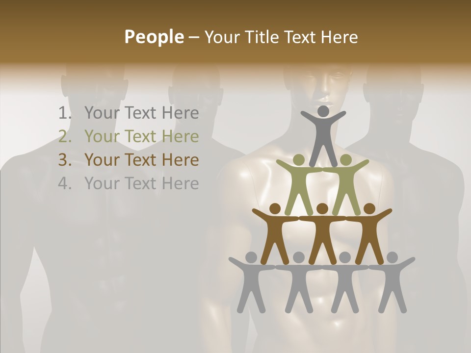 Close Up Plastic Person PowerPoint Template