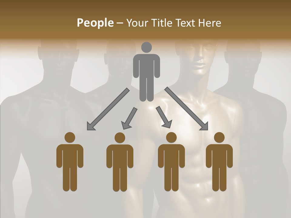 Close Up Plastic Person PowerPoint Template