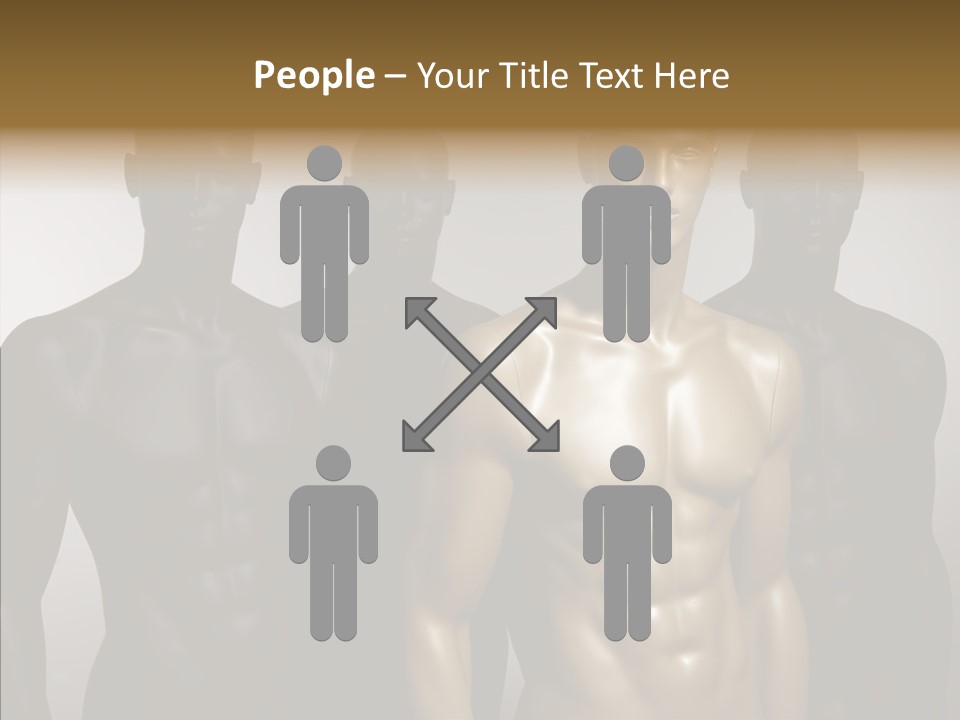 Close Up Plastic Person PowerPoint Template