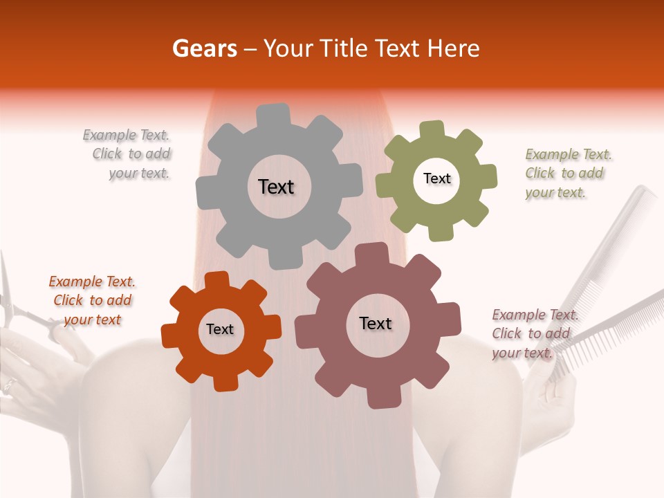 Tool Beauty Scissors PowerPoint Template