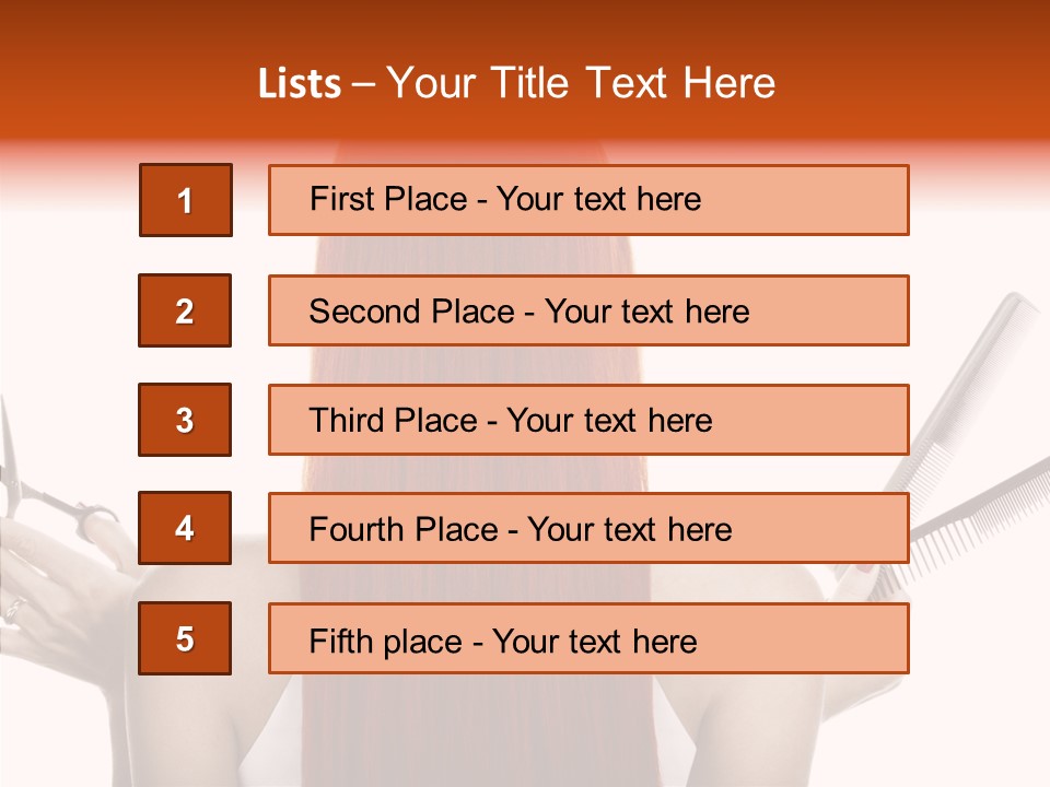Tool Beauty Scissors PowerPoint Template