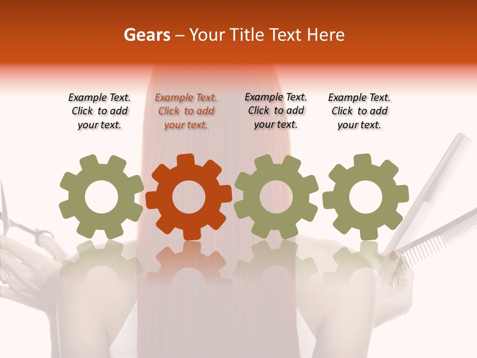 Tool Beauty Scissors PowerPoint Template