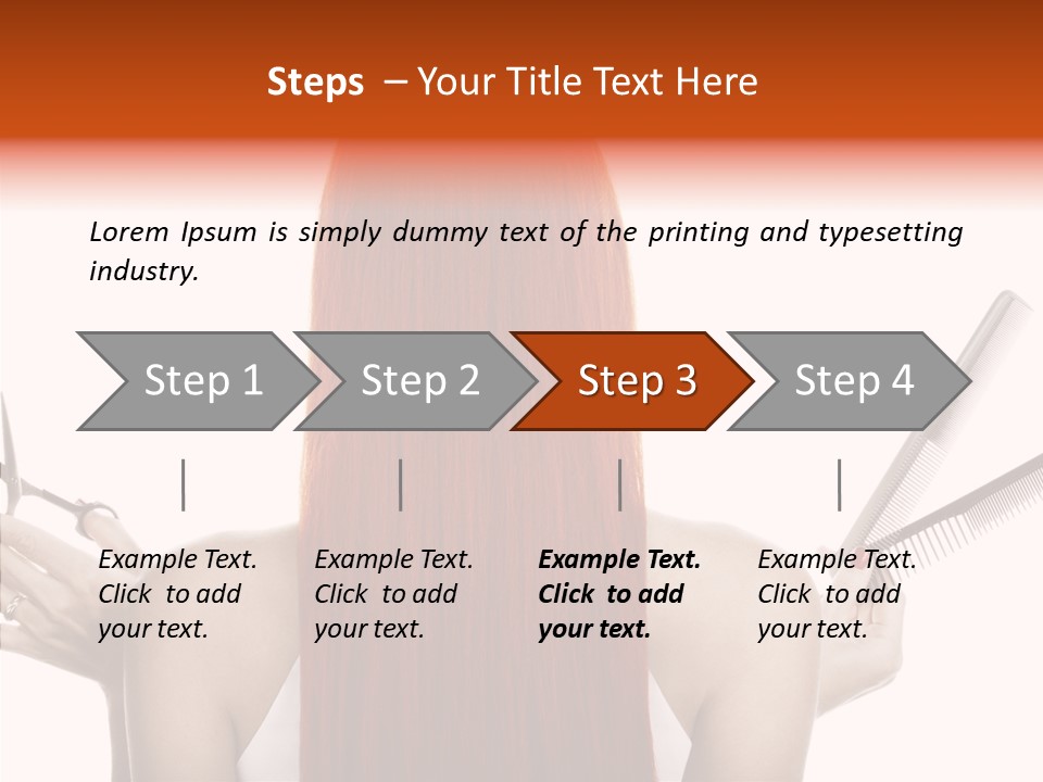 Tool Beauty Scissors PowerPoint Template