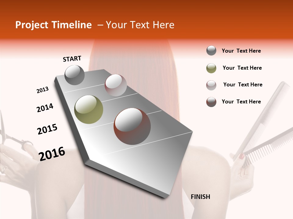 Tool Beauty Scissors PowerPoint Template