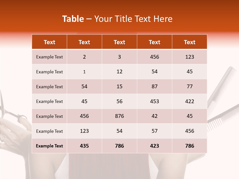 Tool Beauty Scissors PowerPoint Template