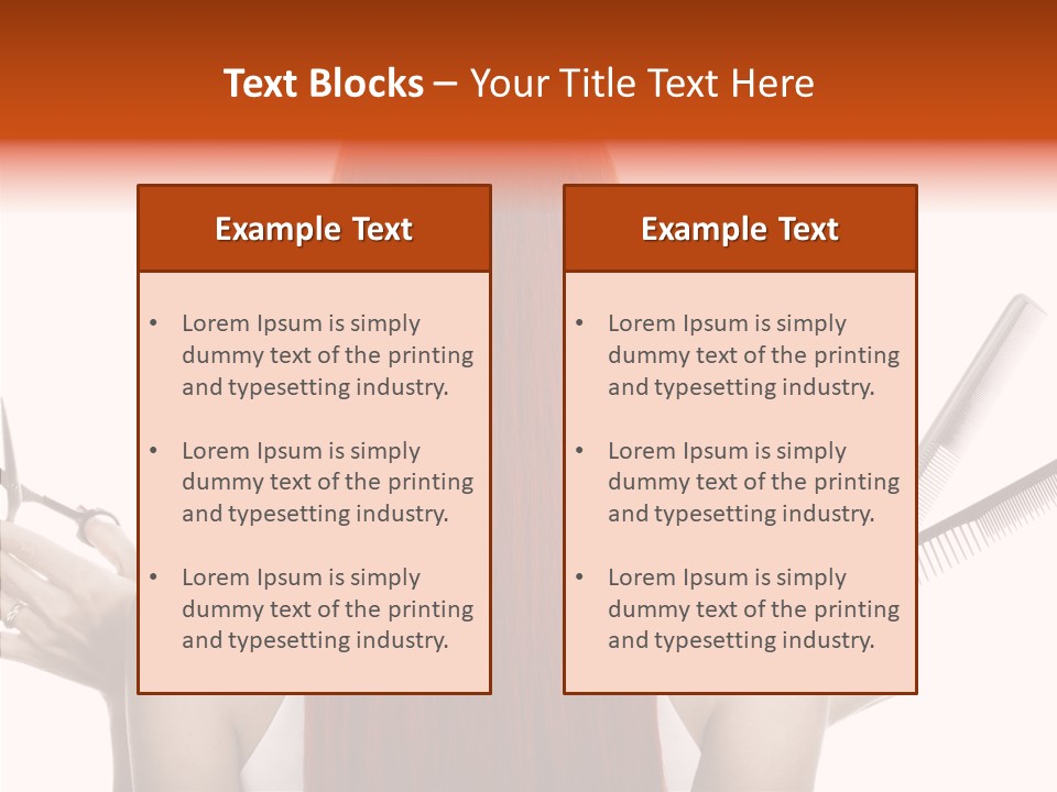 Tool Beauty Scissors PowerPoint Template
