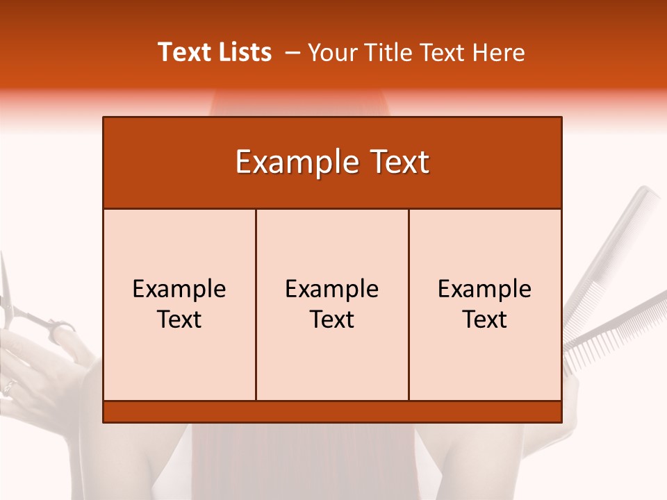 Tool Beauty Scissors PowerPoint Template