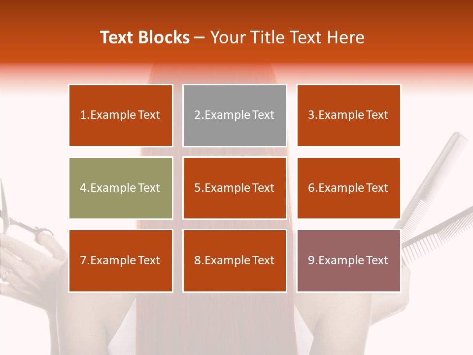 Tool Beauty Scissors PowerPoint Template