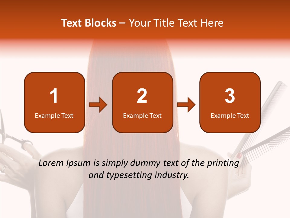 Tool Beauty Scissors PowerPoint Template