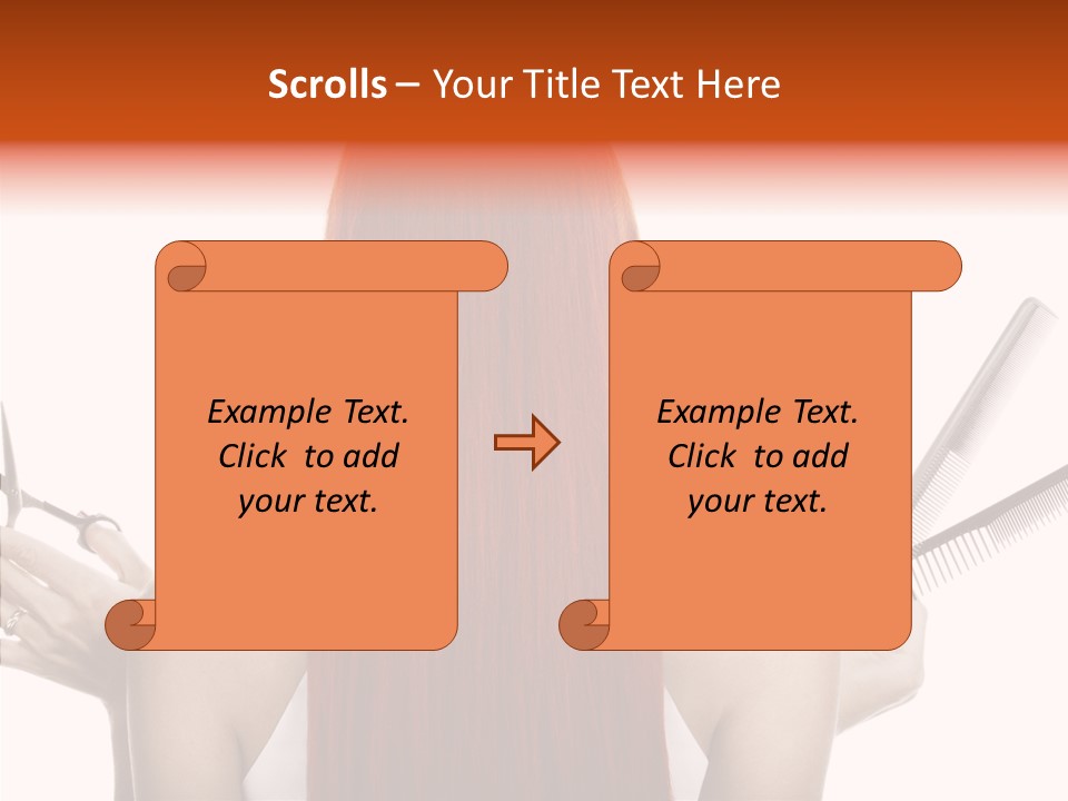 Tool Beauty Scissors PowerPoint Template