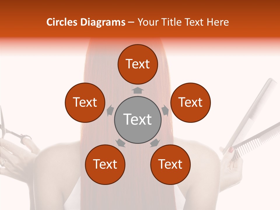 Tool Beauty Scissors PowerPoint Template