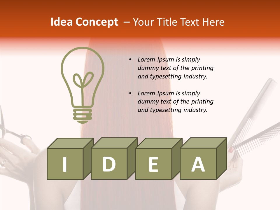 Tool Beauty Scissors PowerPoint Template