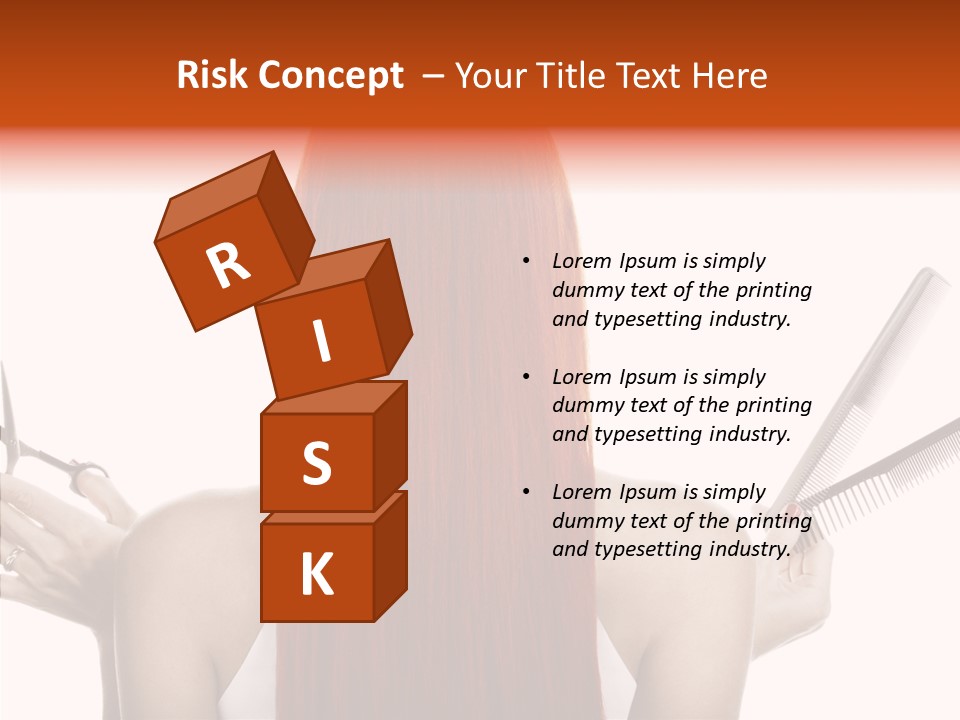 Tool Beauty Scissors PowerPoint Template