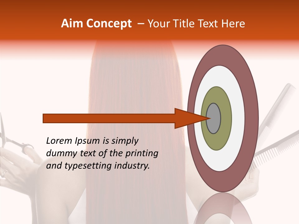 Tool Beauty Scissors PowerPoint Template