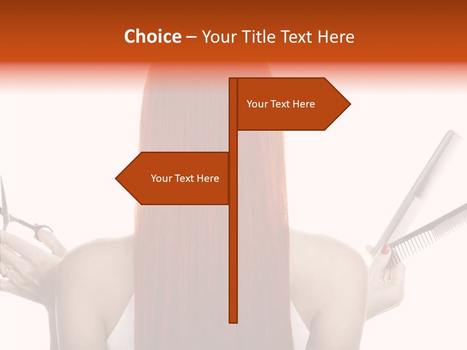 Tool Beauty Scissors PowerPoint Template