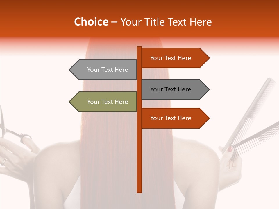 Tool Beauty Scissors PowerPoint Template