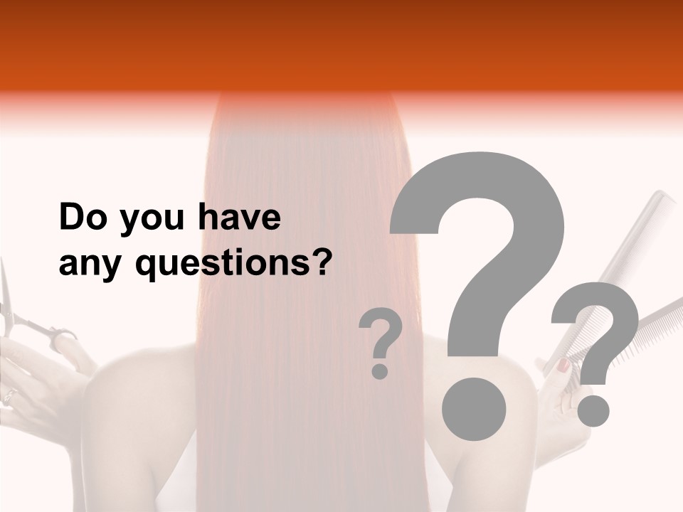 Tool Beauty Scissors PowerPoint Template