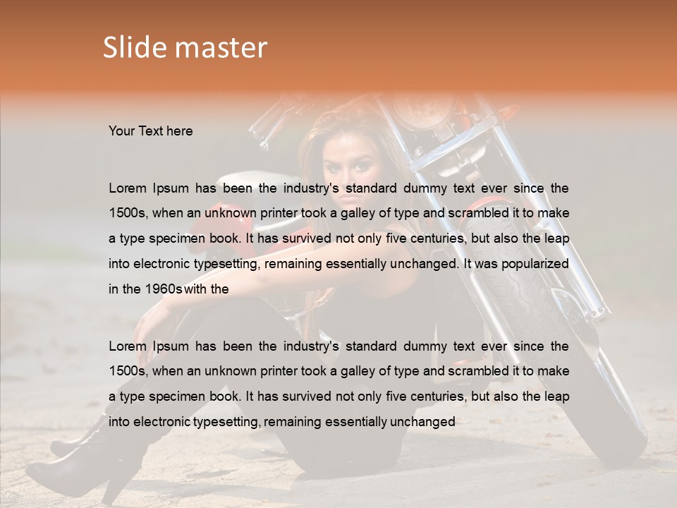 Forest Young Bike PowerPoint Template