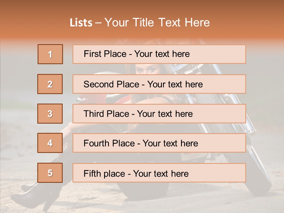 Forest Young Bike PowerPoint Template