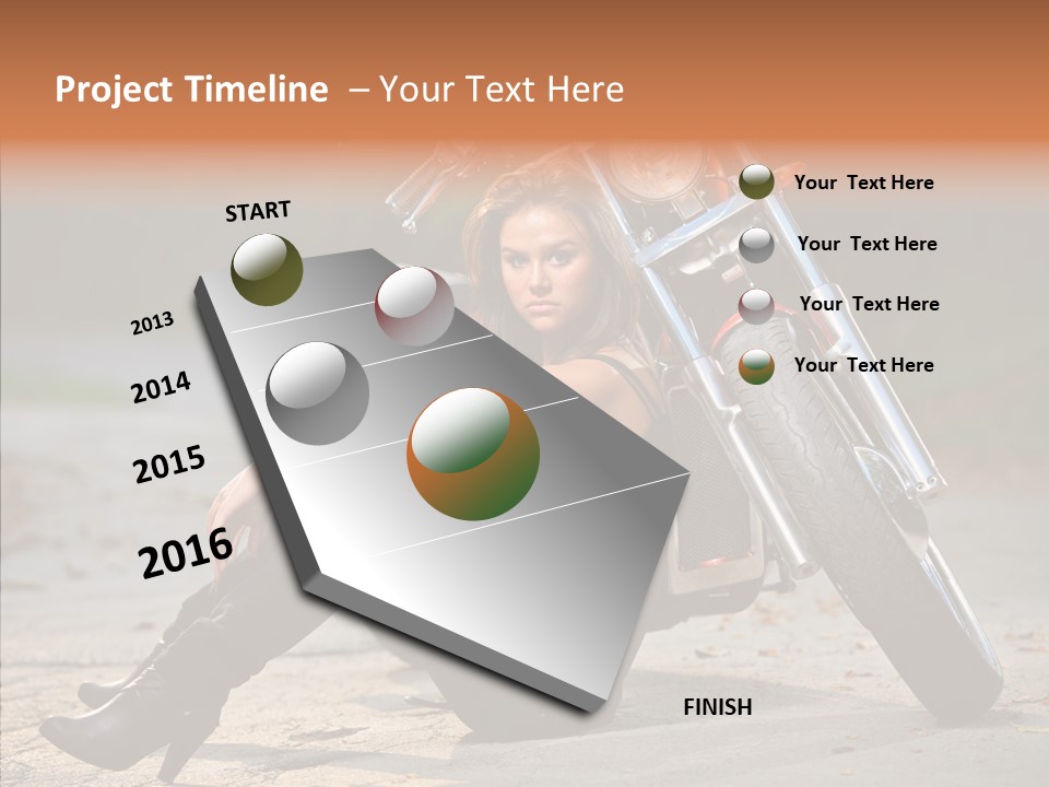 Forest Young Bike PowerPoint Template