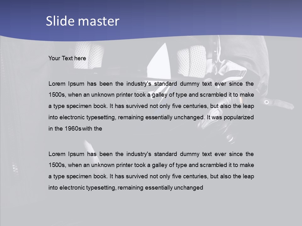 Active Driver Biker PowerPoint Template