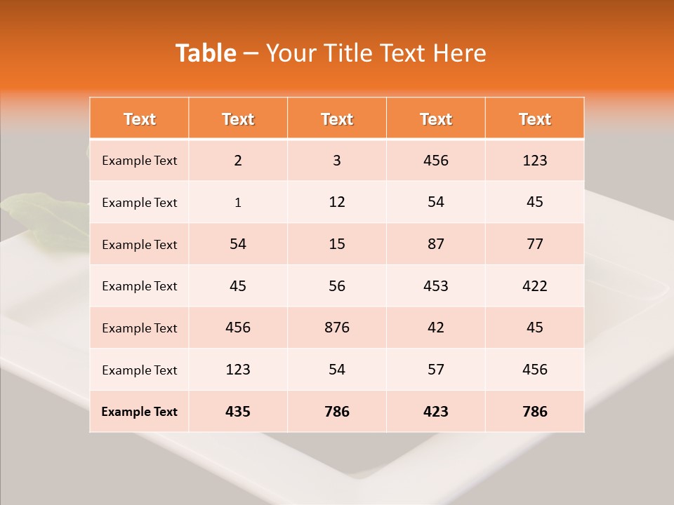 Ingredient Eat Vegetable PowerPoint Template