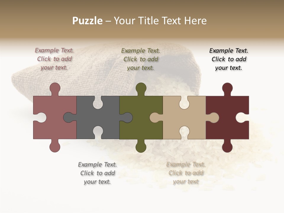 Cloth Macro Grain PowerPoint Template