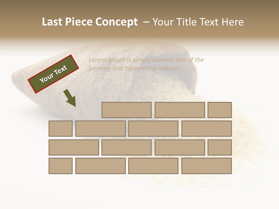 Cloth Macro Grain PowerPoint Template