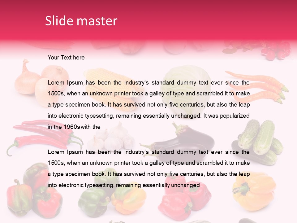 Paprika White Background Plenty PowerPoint Template