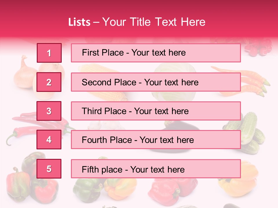 Paprika White Background Plenty PowerPoint Template