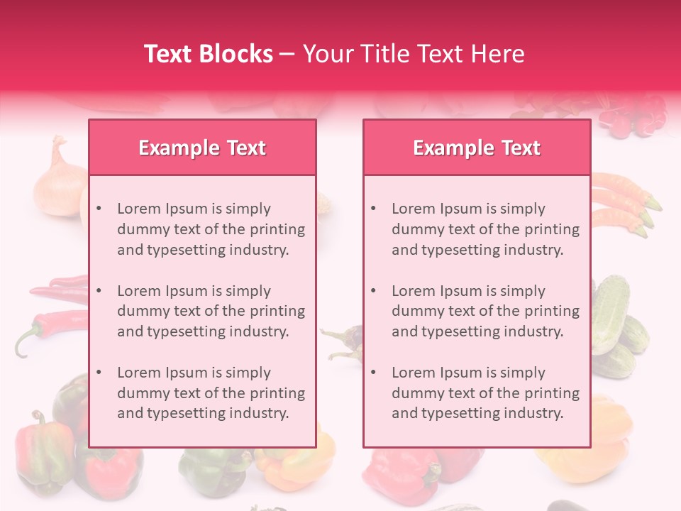 Paprika White Background Plenty PowerPoint Template